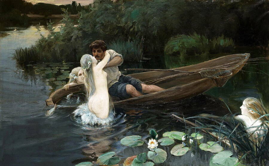 И.А. Дженеев «Водные глубины. Омут», 1907 год